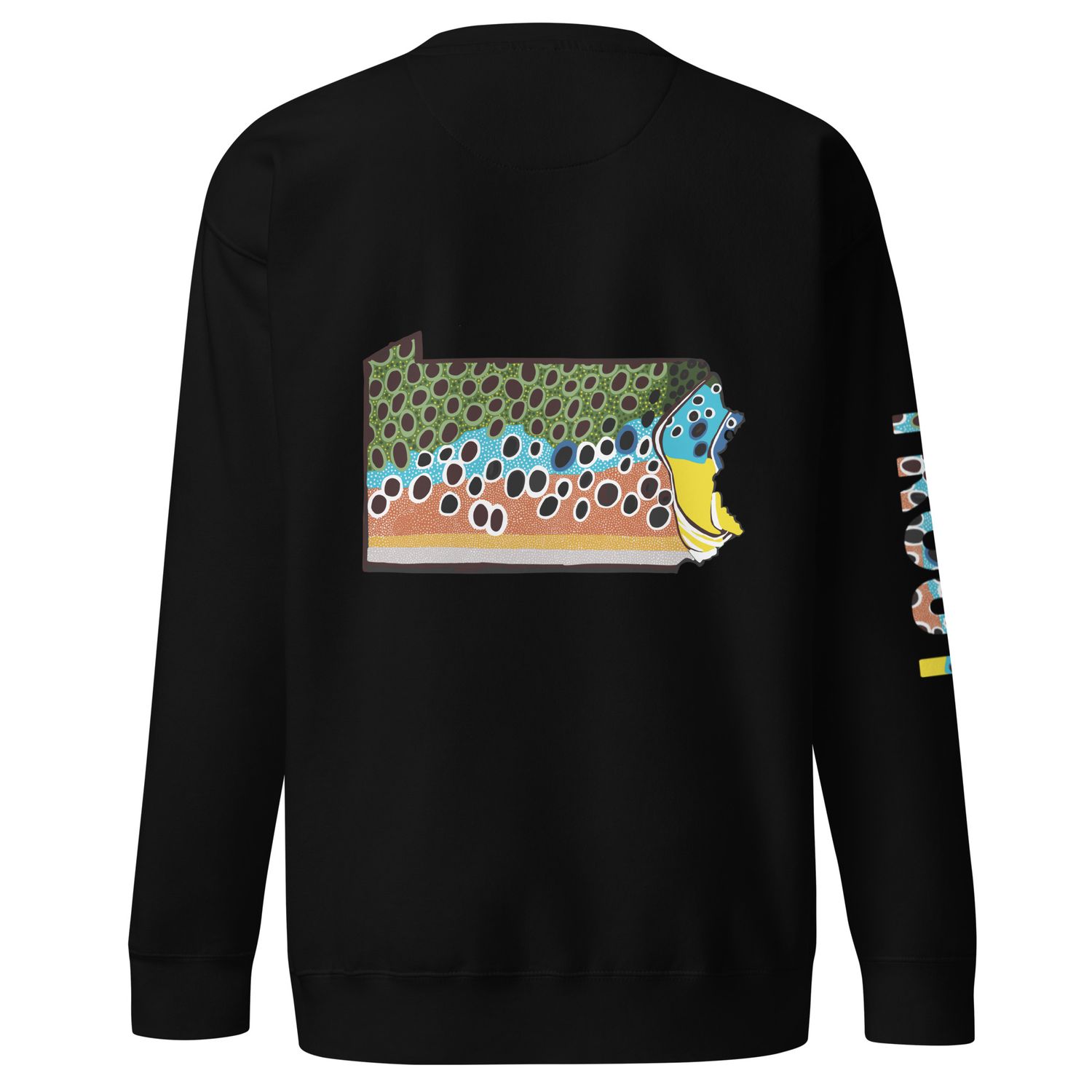 PA Brown Trout Crewneck Sweatshirt BY Farm Girl Graphics