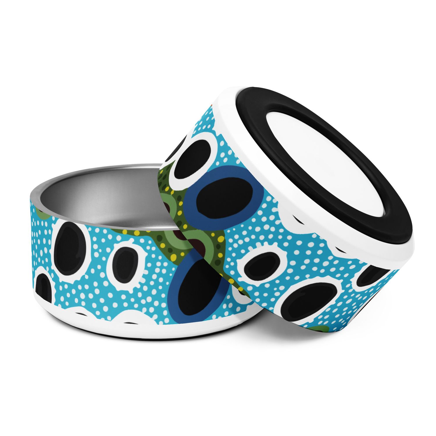Brown Trout Pet bowl by Farm Girl Graphics
