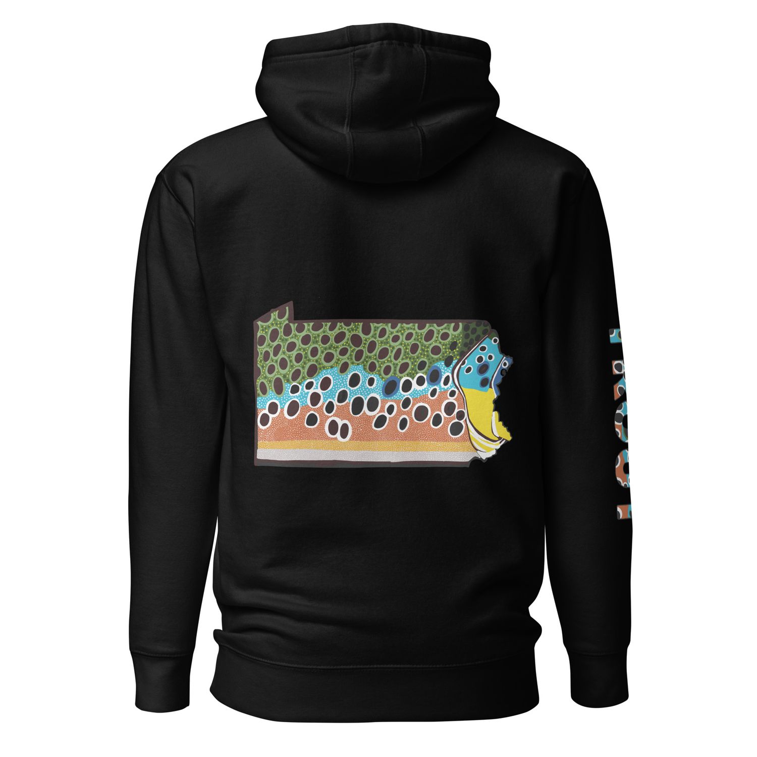 PA Brown Unisex Hoodie by Farm Girl Graphics