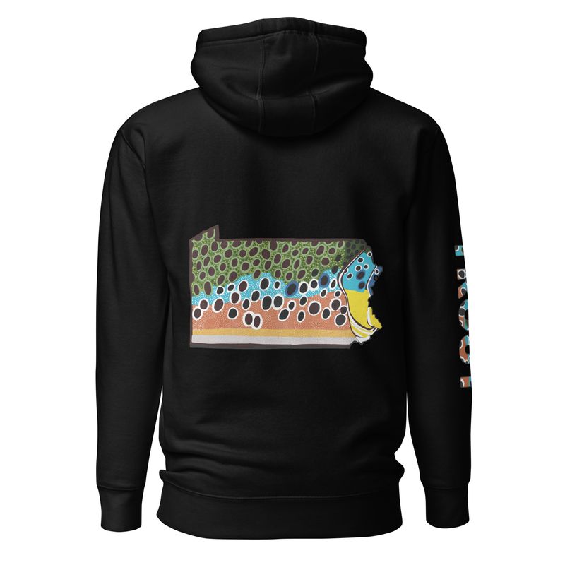 PA Brown Unisex Hoodie by Farm Girl Graphics