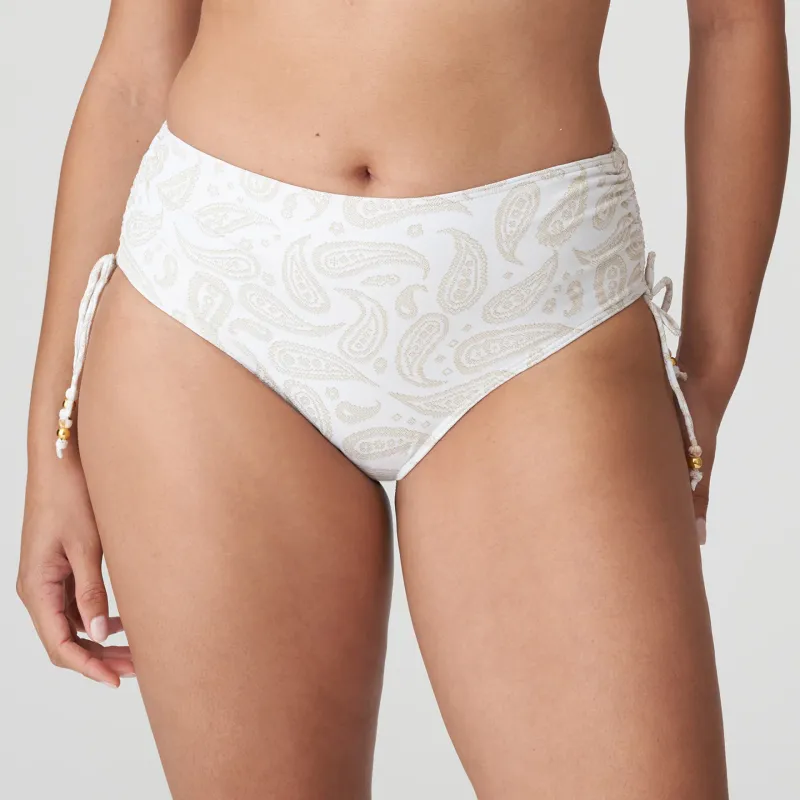 Sidari Bikini Full Brief Ropes , Color: White Yacht, Size: M