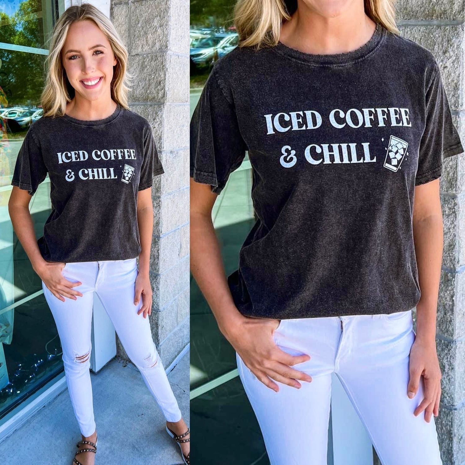 Iced Coffee and Chill - Wahsed Black