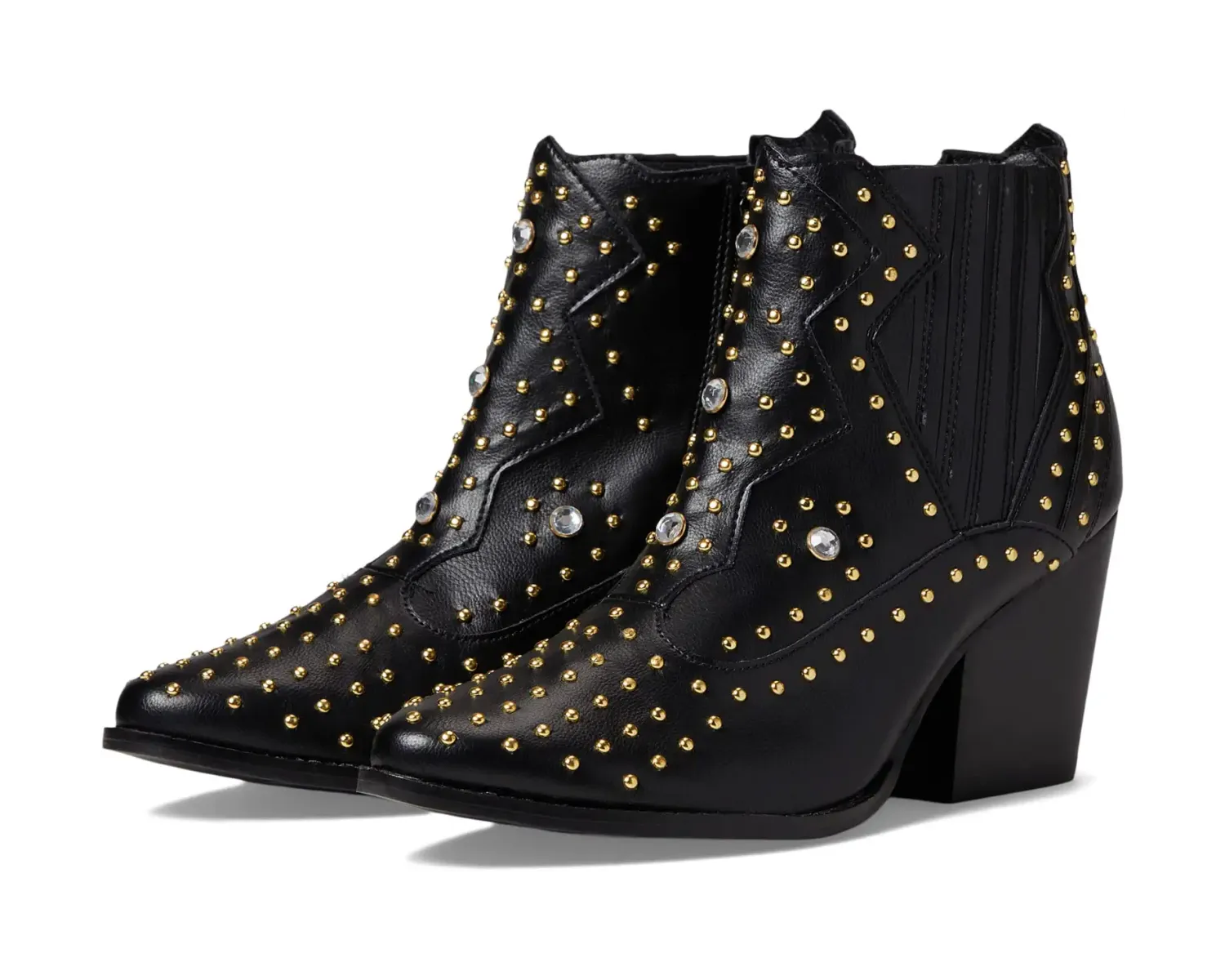 Aster Studded Boots - Black