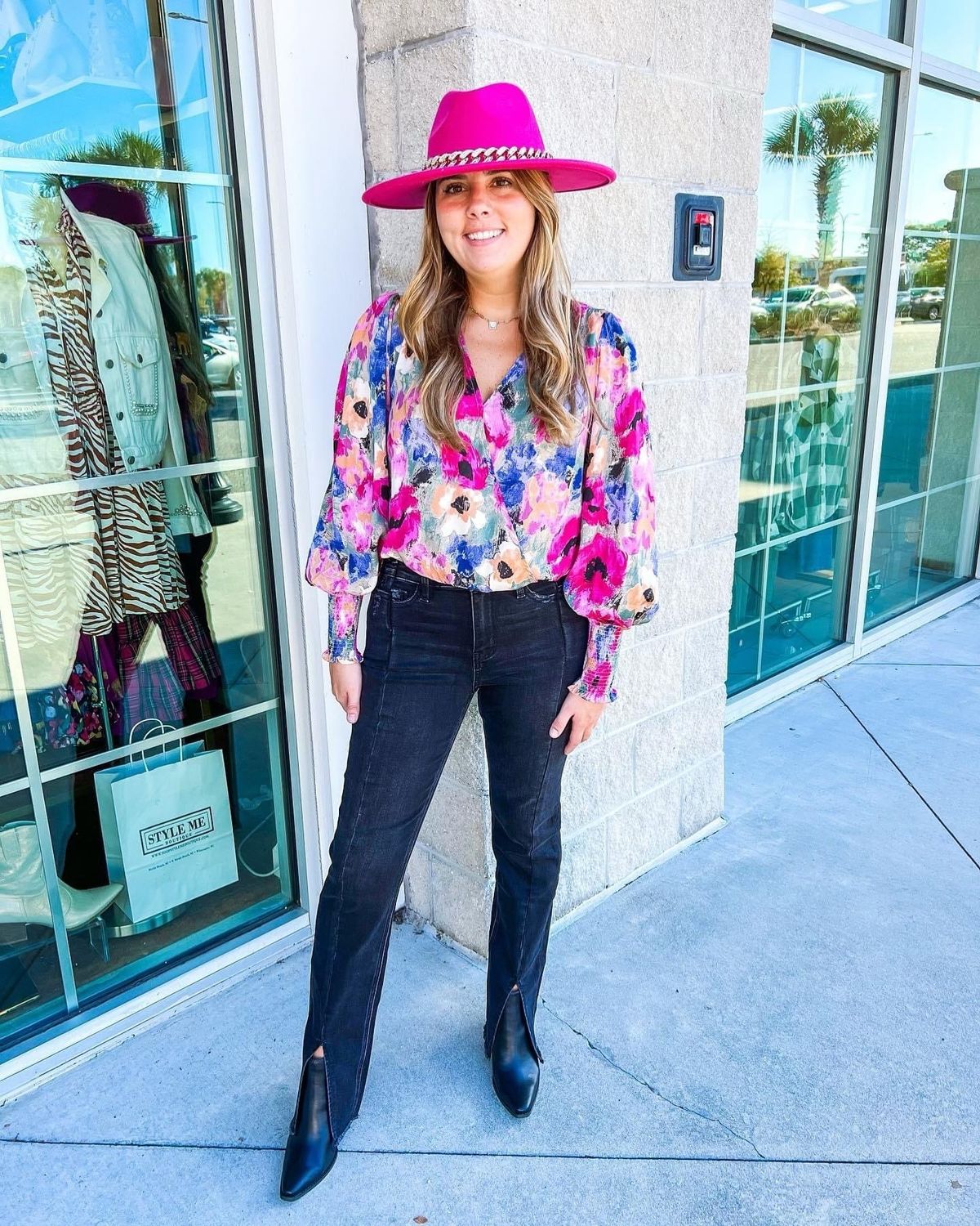 Floral Bodysuit - Orchid