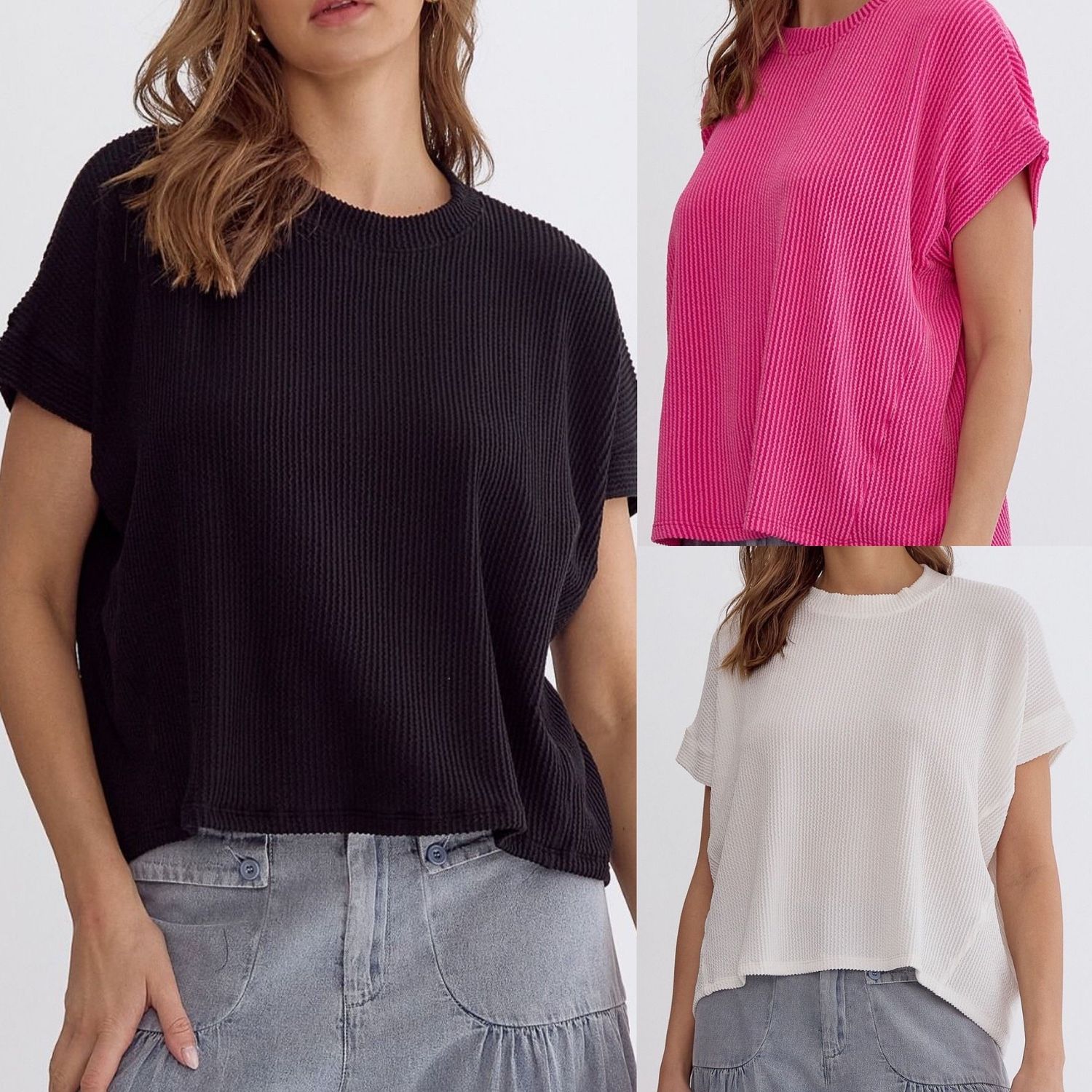 Ribbed Relaxed Top