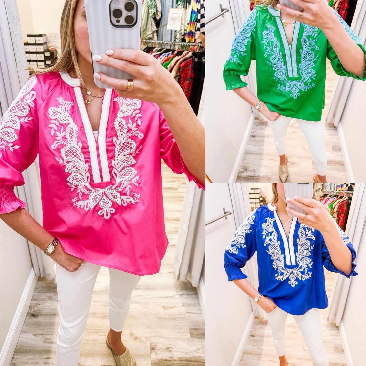 Gigi Floral Embroidery Top