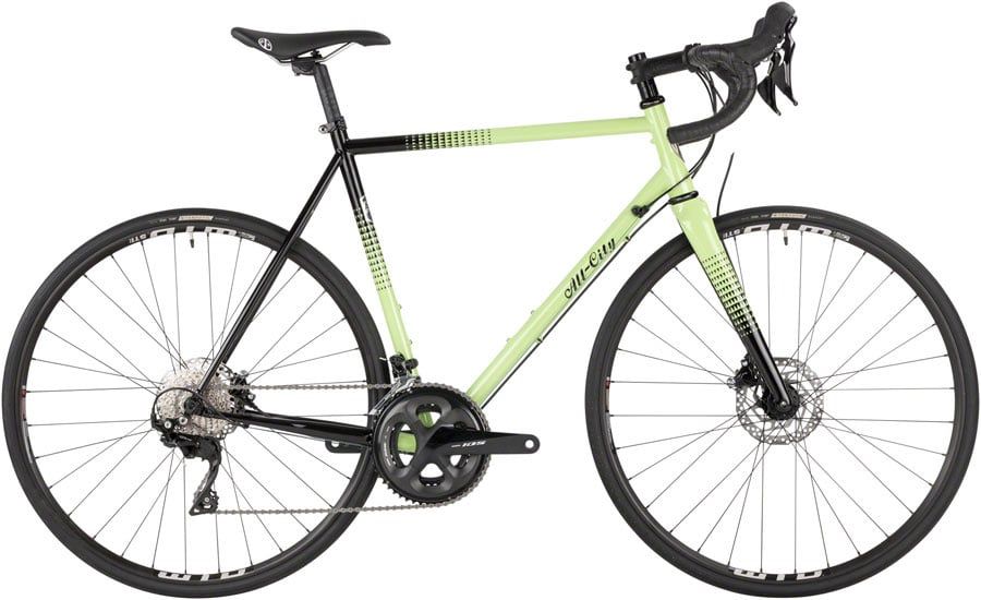 All-City Zig Zag Bike - 700c Steel 105 Honeydew Bling 58cm