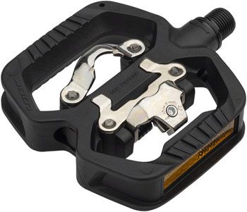 LOOK GEO TREKKING Pedals - Single Side Clipless with Platform Chromoly 9/16 Black