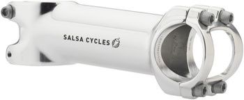 Salsa Guide Stem - 100mm 31.8 clamp +/-6 1 1/8 Aluminum Silver