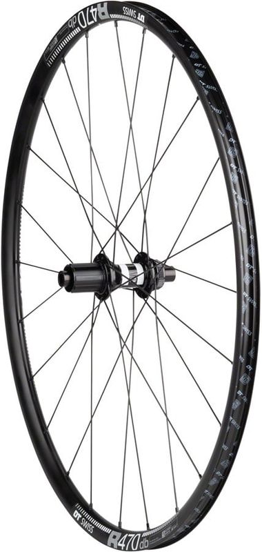 Quality Wheels DT 350/DT R470db Rear Wheel - 700 12 x 142mm Center-Lock HG 11 Road Black