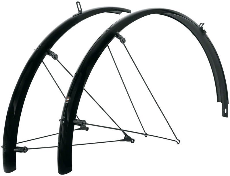 SKS B45 Bluemels Full Coverage Fender Set - 45mm 700 x 28-37 Black