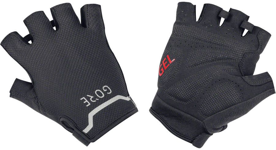 GORE C5 Short Gloves - Black Short Finger Medium