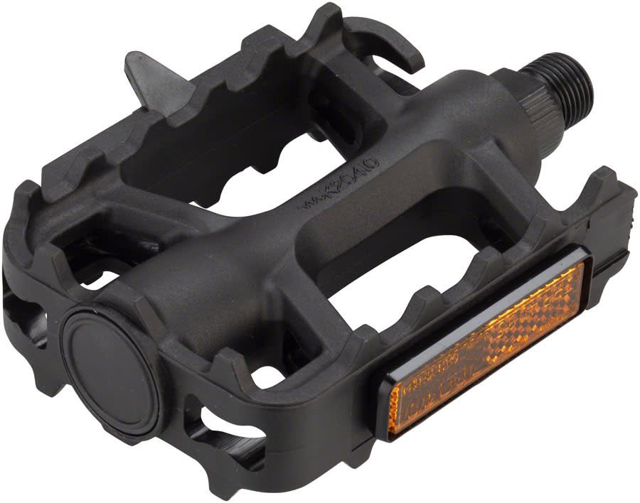Dimension Mountain Basic Heavy-Duty Pedals - Platform, Plastic, 1/2&quot;, Black