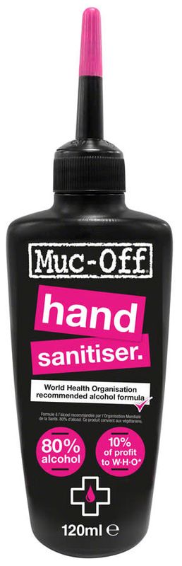 Muc-Off Hand Sanitizer - 120 ml, 80 percent alcohol