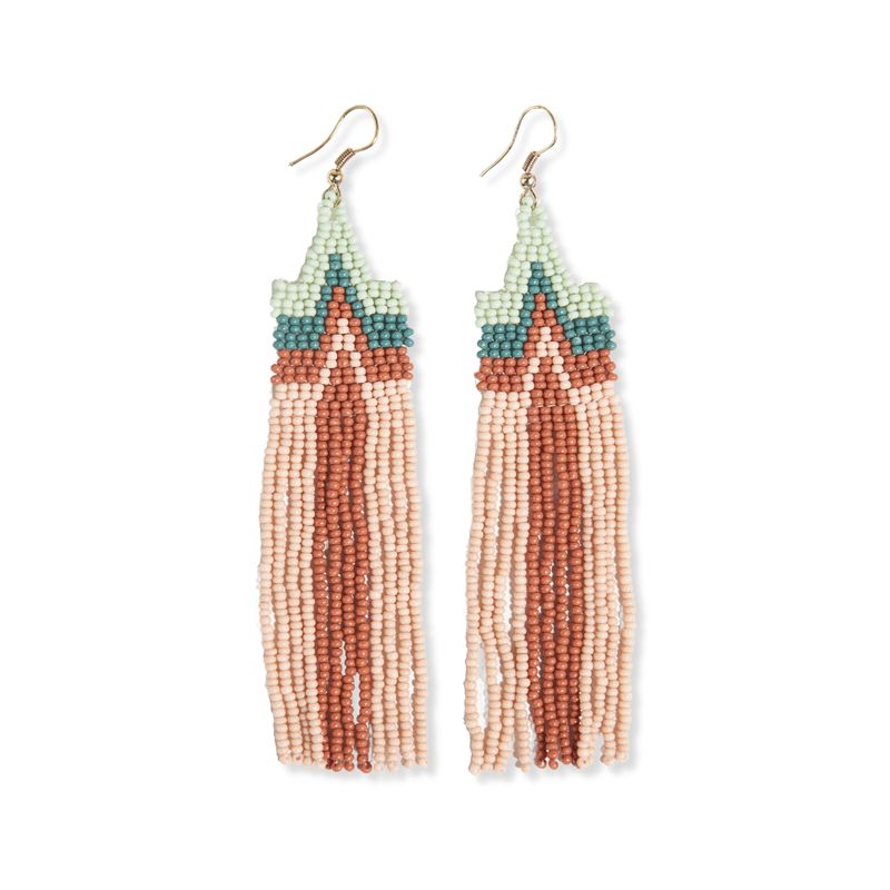 Danielle Peak Beaded Fringe Earring