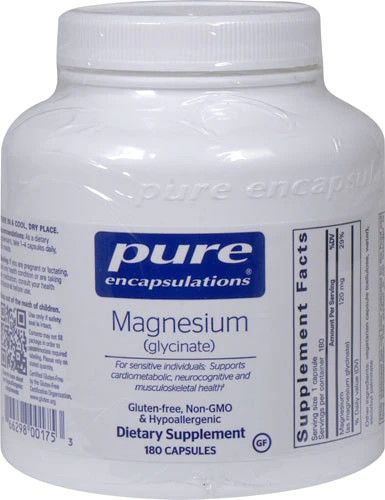 Magnesium Glycinate, 180 caps (Pure)