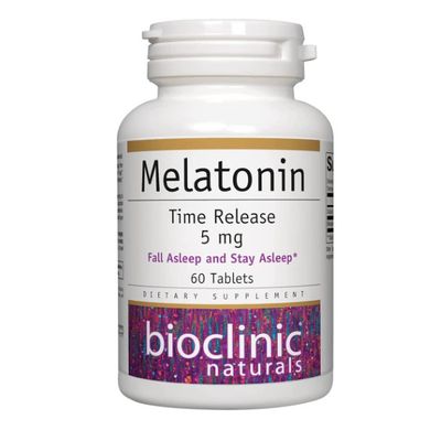 Melatonin Time Release, 5mg, 60 Tablets (Bioclinic Naturals)
