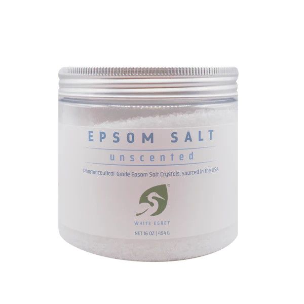 Epsom Salt Pharmaceutical Grade, 16oz, (White Egret)