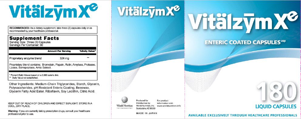 Vitalzym Xe  180 Caps (World Nutrition)