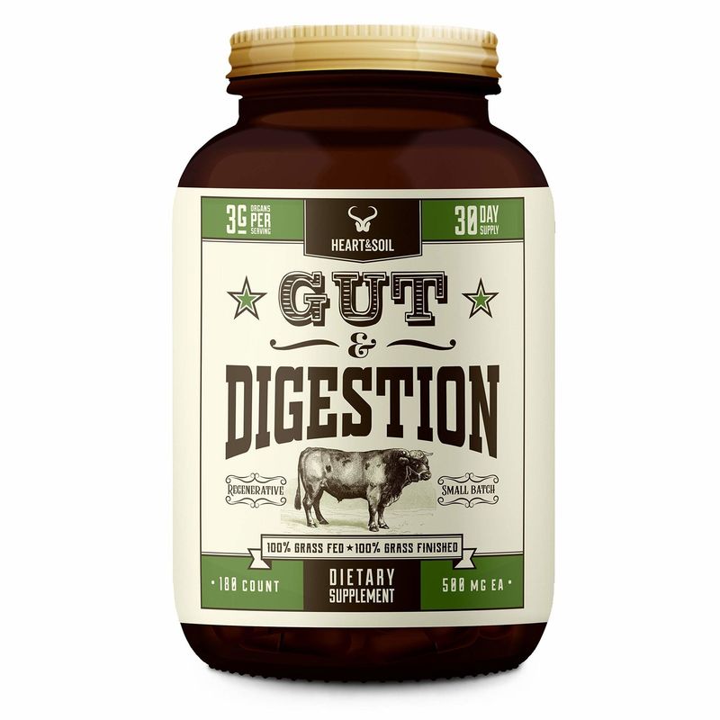 Gut &amp; Digestion, 180 caps (Heart &amp; Soil)