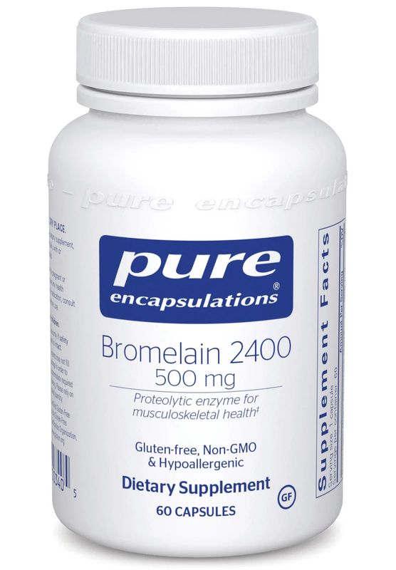 Bromelain 2400, 500mg, 60 cap (Pure)