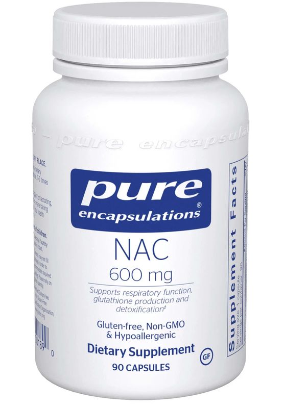 NAC, 600mg, 90 cap (Pure)