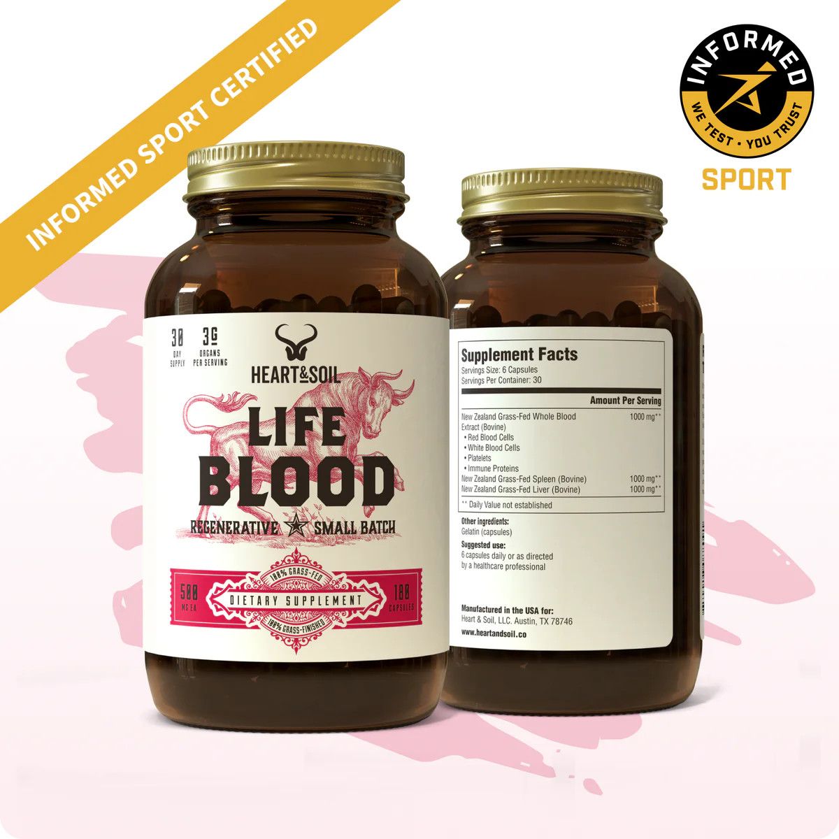 Life Blood, 100 caps (Heart &amp; Soil)