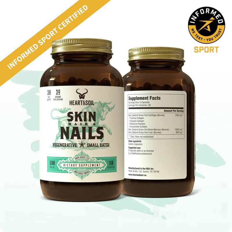 Skin, Hair &amp; Nails, 180 caps (Heart &amp; Soil)
