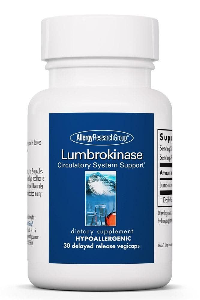 Lumbrokinase, 30 caps (Allergy Research Group)