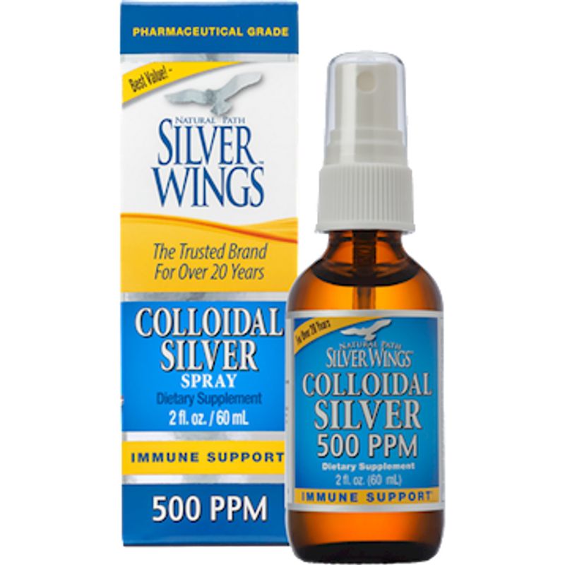 Colloidal Silver, 500ppm, 2oz throat spray (Natural Path)