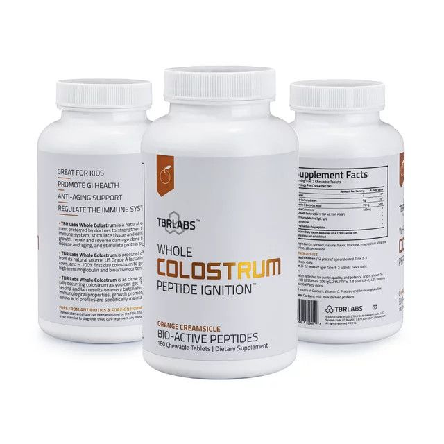Colostrum, Orange Creamsicle Chews, 180 tablets (TBR Labs)