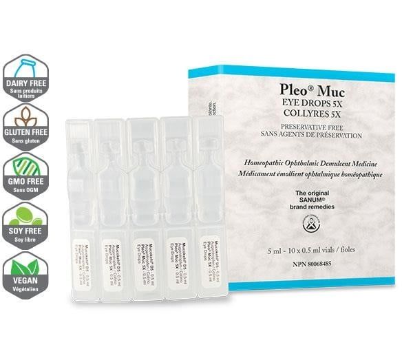 Pleo-MUC Eye Drops 5x, 10 Single Vials (Biomed)