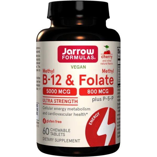 Methyl B12 + Methyl Folate Cherry (Jarrow) 60 caps
