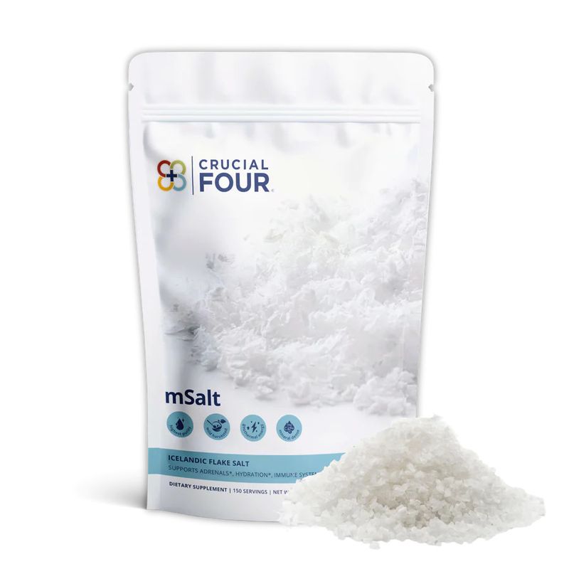 mMinerals (Polar White Sea Salt) 4oz, (Crucial Four)