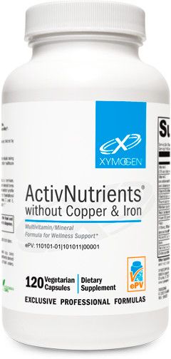 ActivNutrients w/o Copper &amp;amp; Iron, 120 caps (Xymogen)
