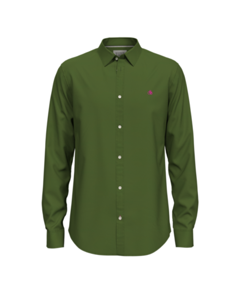 Scotch &amp; Soda Essential Solid Poplin Shirt