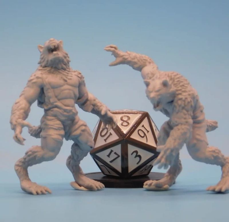 Dungeons &amp; Dragons - Figurines - Werewolves (2 pieces)