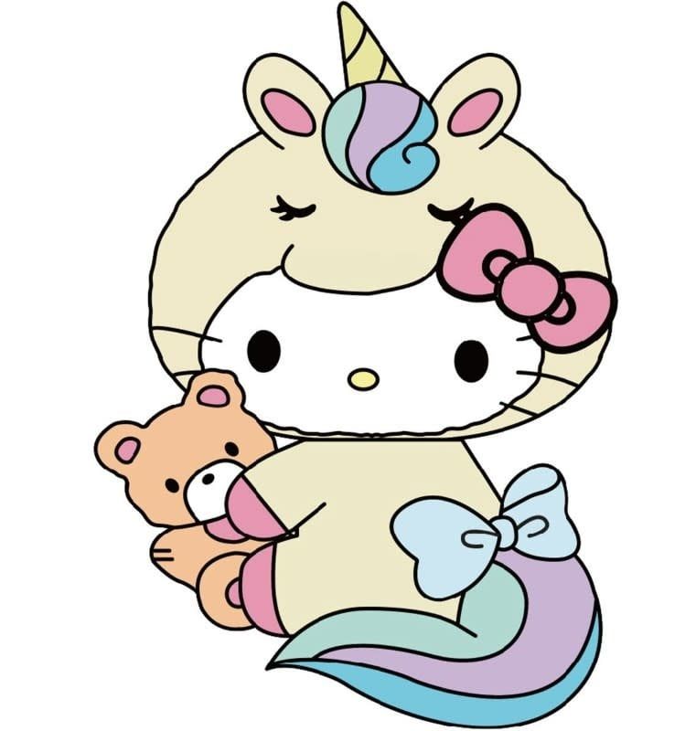 Hello Kitty Unicorn 3D Foam Magnet