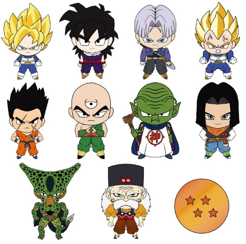 Dragon Ball Z Series 4 – 3D Foam Bag Clip