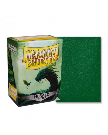 Dragon Shield Sleeve: Matte Emerald (100 ct.)
