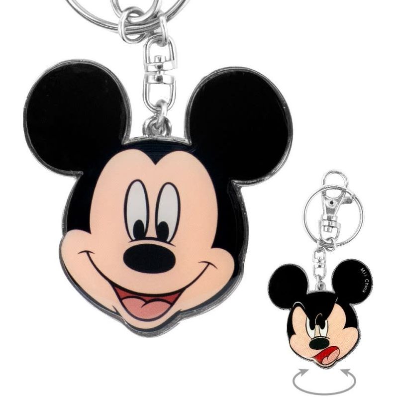 Disney - Double Sided Mickey Mouse Pewter Key Ring