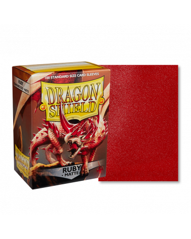 Dragon Shield Sleeve: Matte Ruby (100 ct.)