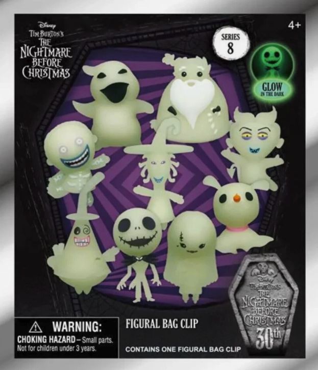 Nightmare Before Christmas - 3D Foam Bag Clip - Series 8