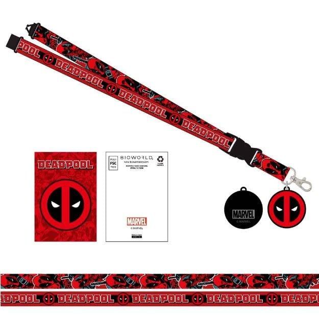 MARVEL DEADPOOL LOGO LANYARD (225)