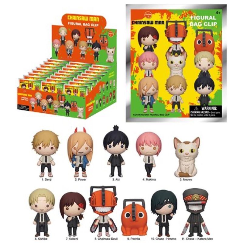 Chainsaw Man Figural Bag Clip 3D