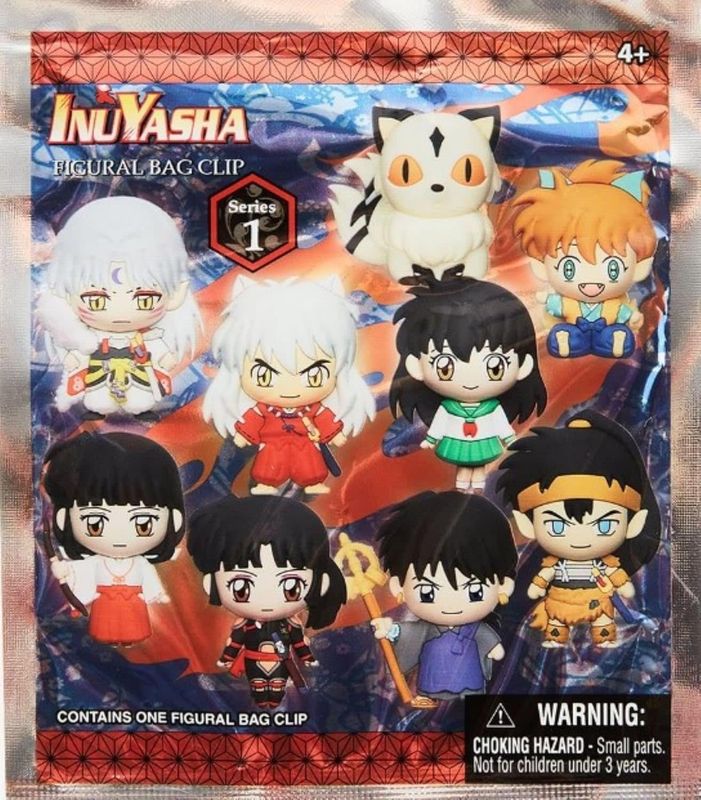 Inuyasha Figural Bag Clips 3D