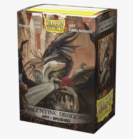 Dragon Shields: (100) Brushed Art - Valentine Dragons 2021