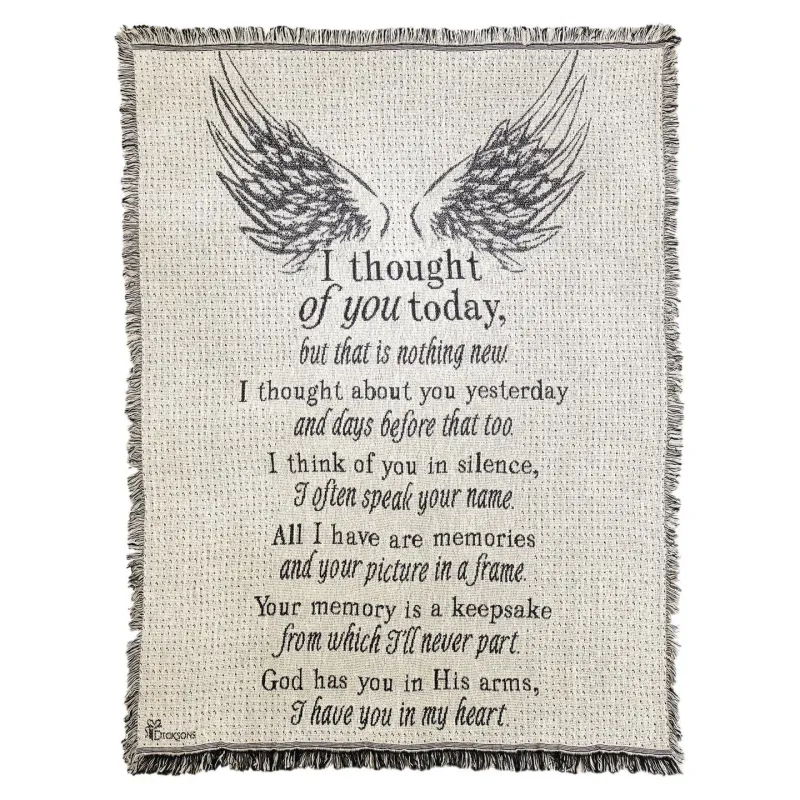 I Thought of You Throw Tapestry