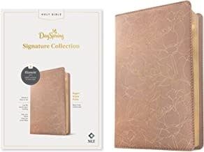NLT Bible Super Giant Print DaySpring Signature Collection Brush Floral LeatherLike