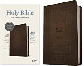 KJV filament Large Print red letter Premium value Thinline Dark Brown Tile LeatherLike
